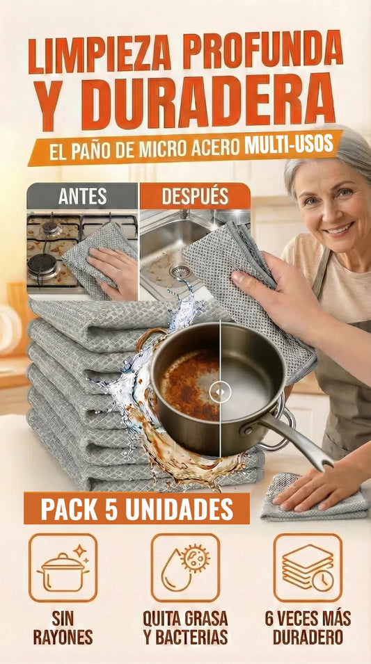 PAÑO MAGICO DE ACERO INOXIDABLE